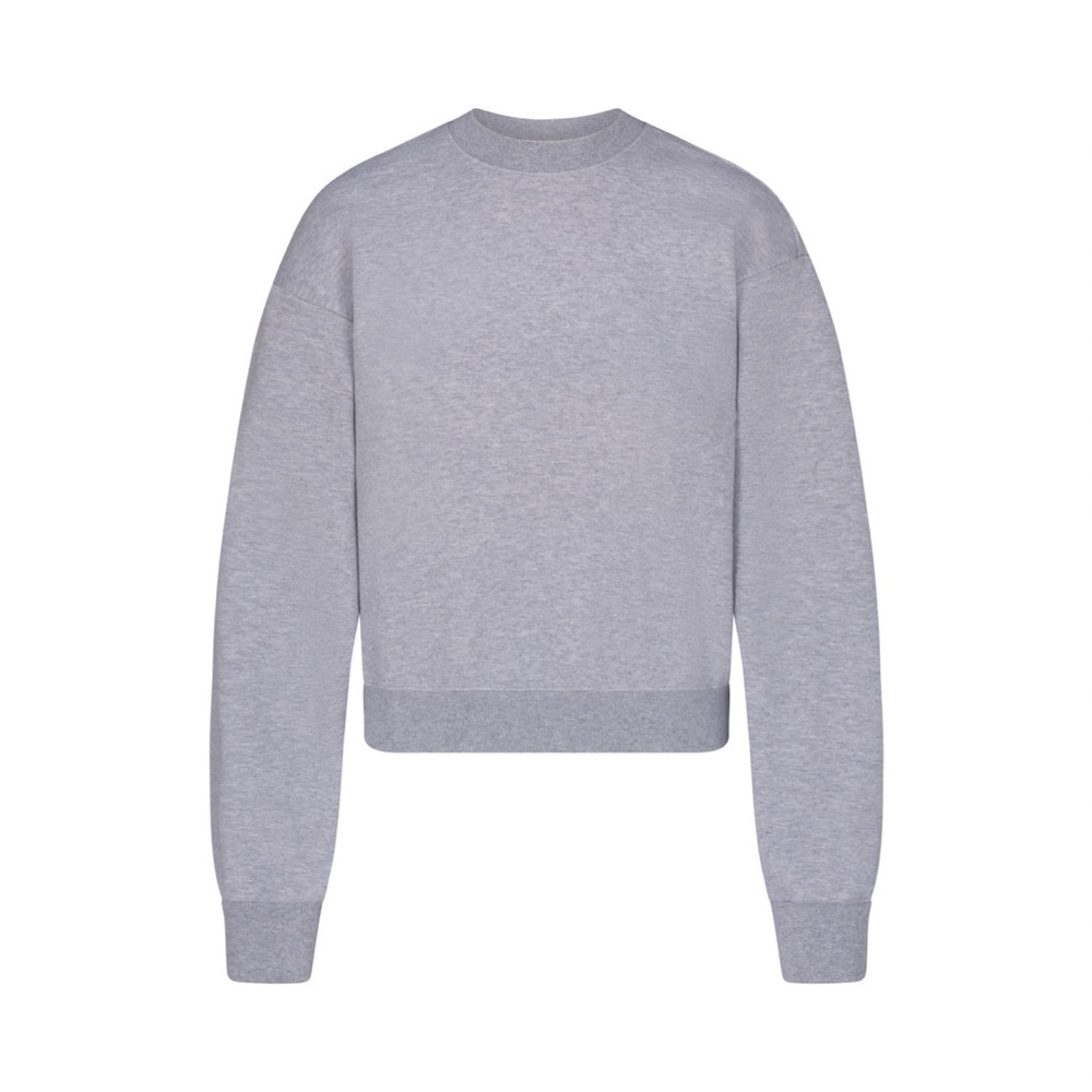 Skims NWOT dark heather grey crewneck